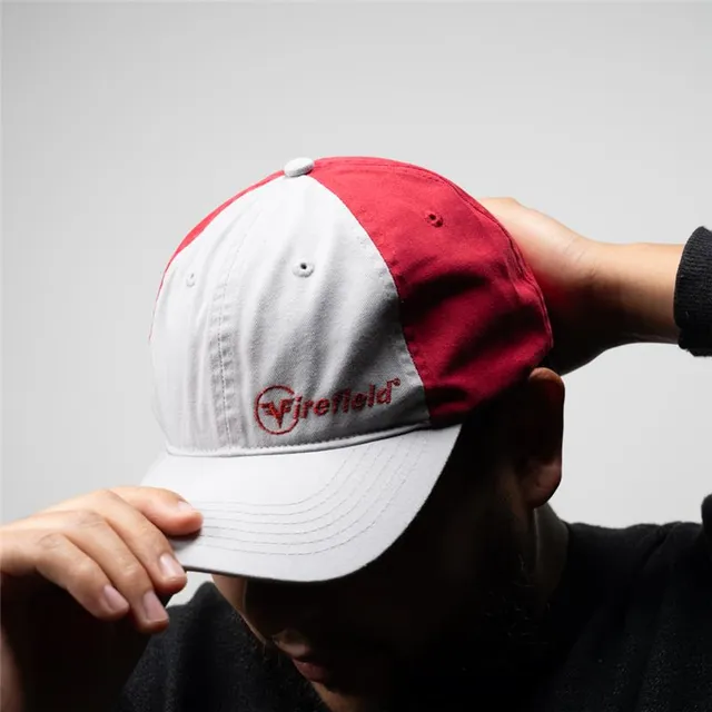 firefield-victory-cap-basecap-rot-wei-bestickt image 1