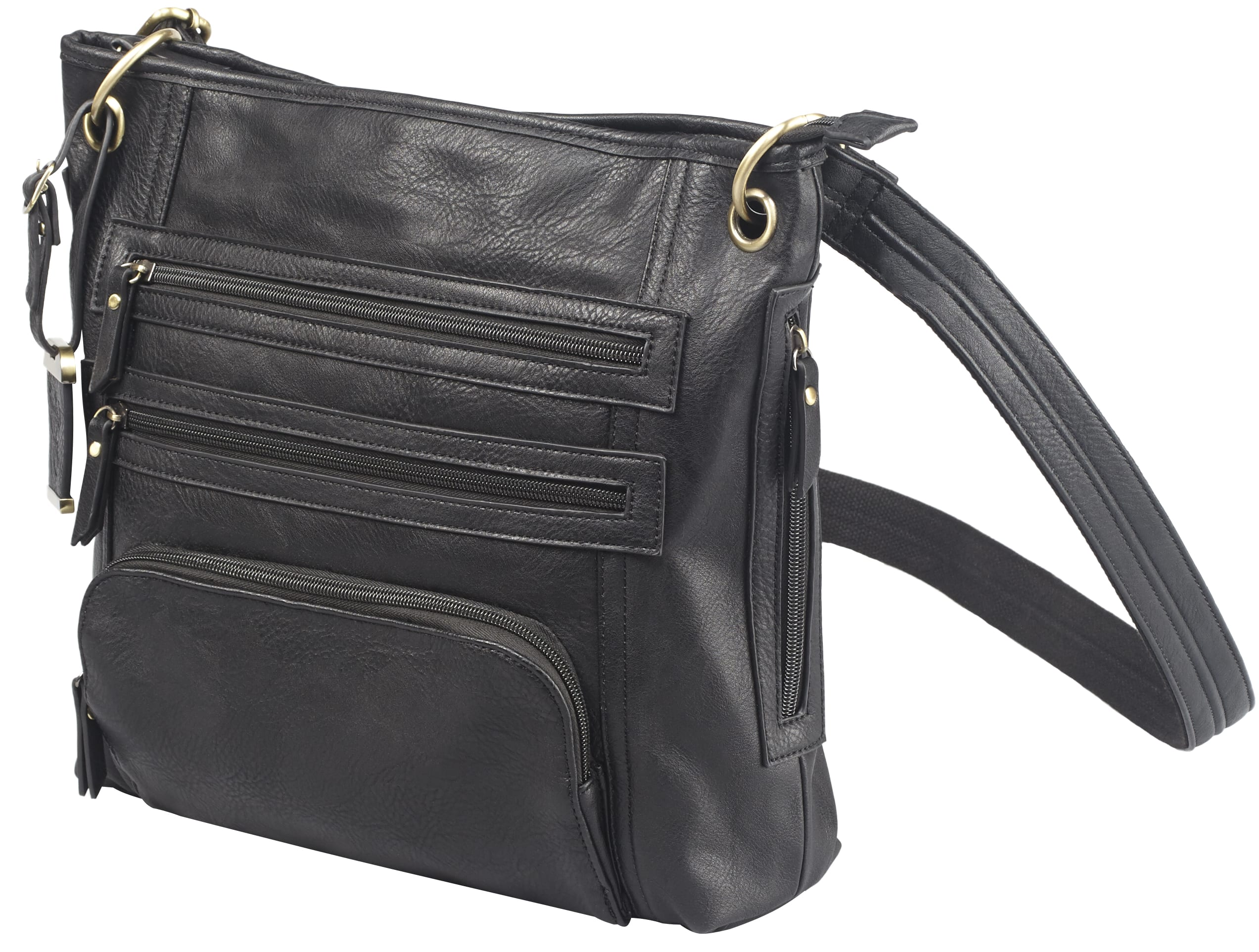 bulldog-concealed-carry-cross-body-purse-large-schwarz image 2