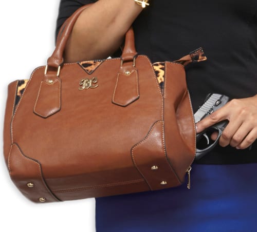 bulldog-concealed-satchel-handtasche-holster-braun image 2