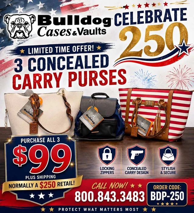bulldog-concealed-carry-purse-set-3tlg-tote-rucksack-mit-holster image 1