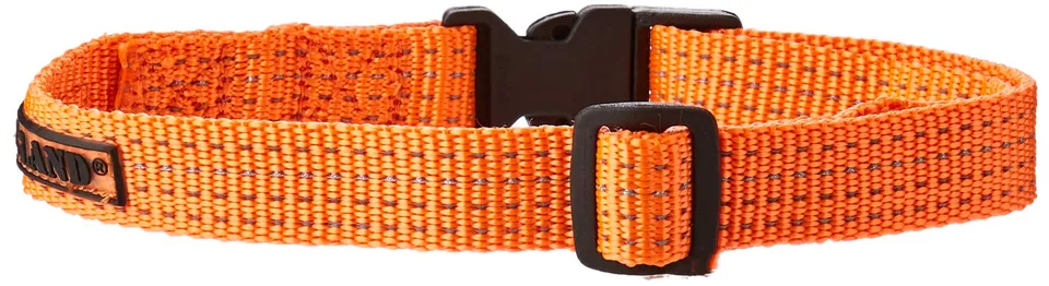 farm-land-hundebedarf-halsband-softnylon-signalorange-reflektor image 1