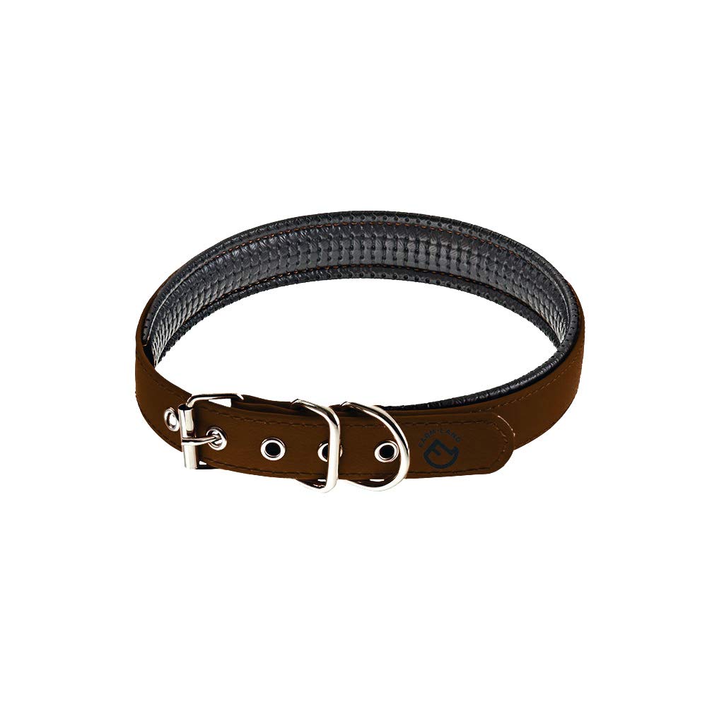 farm-land-hundebedarf-comfort-hundehalsband-braun-35-cm-gepolstert image 1