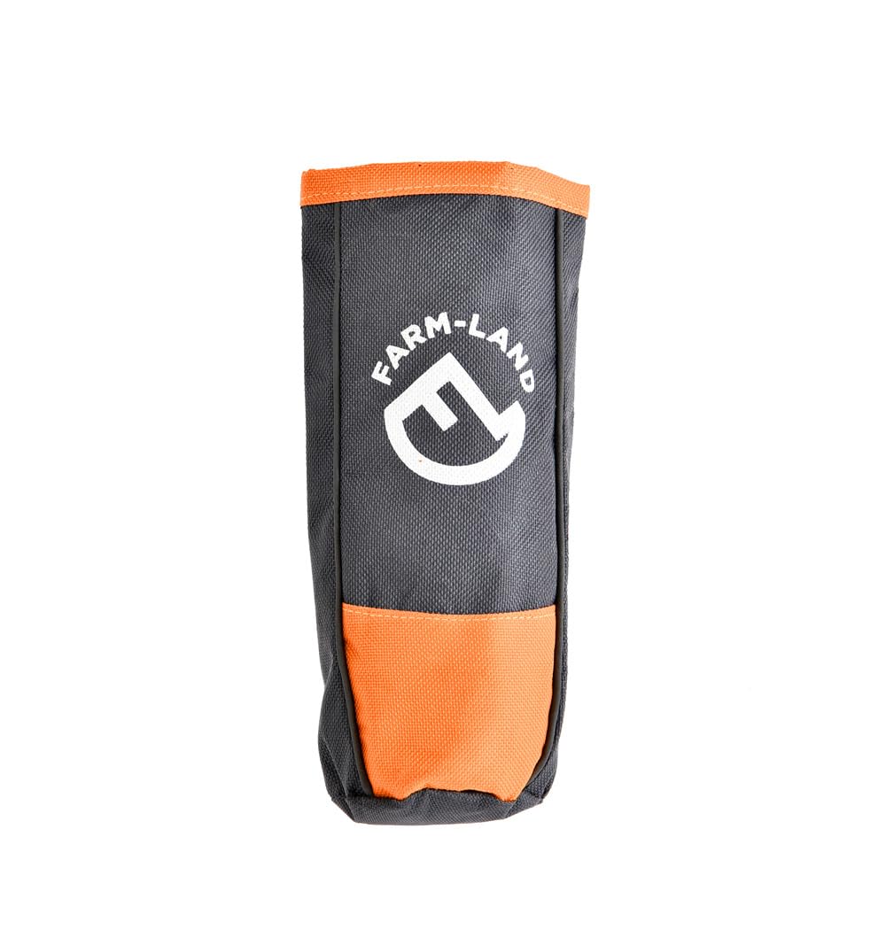 farm-land-hundebedarf-reise-futtertasche-grau-orange-leckerlibeutel image 2