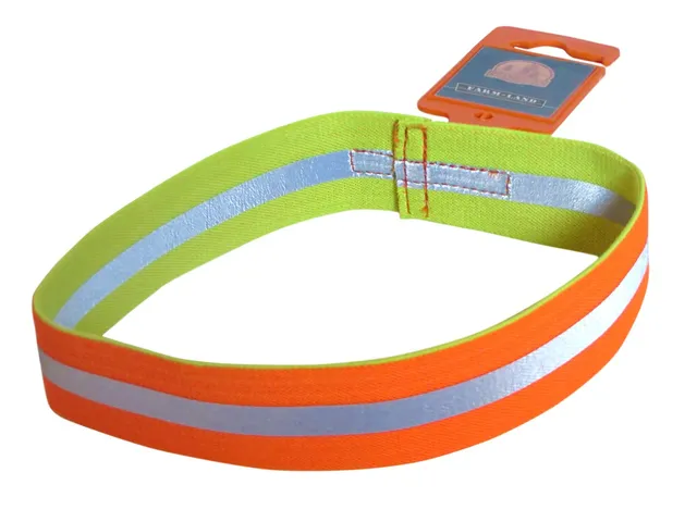 farm-land-hundebedarf-signalband-38-cm-orange-gelb-reflektierend image 1