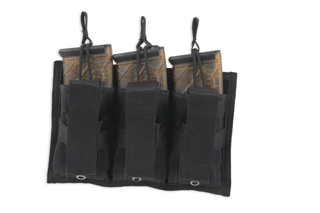 bulldog-accessories-tri-double-molle-magazintasche-3er-schwarz image 1