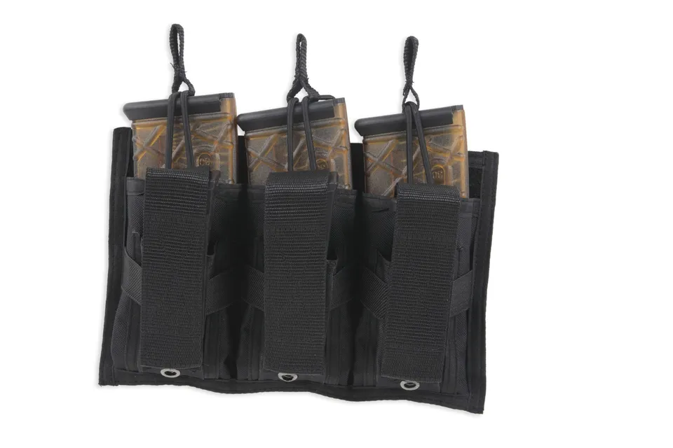 bulldog-accessories-tri-double-molle-magazintasche-3er-schwarz image 1