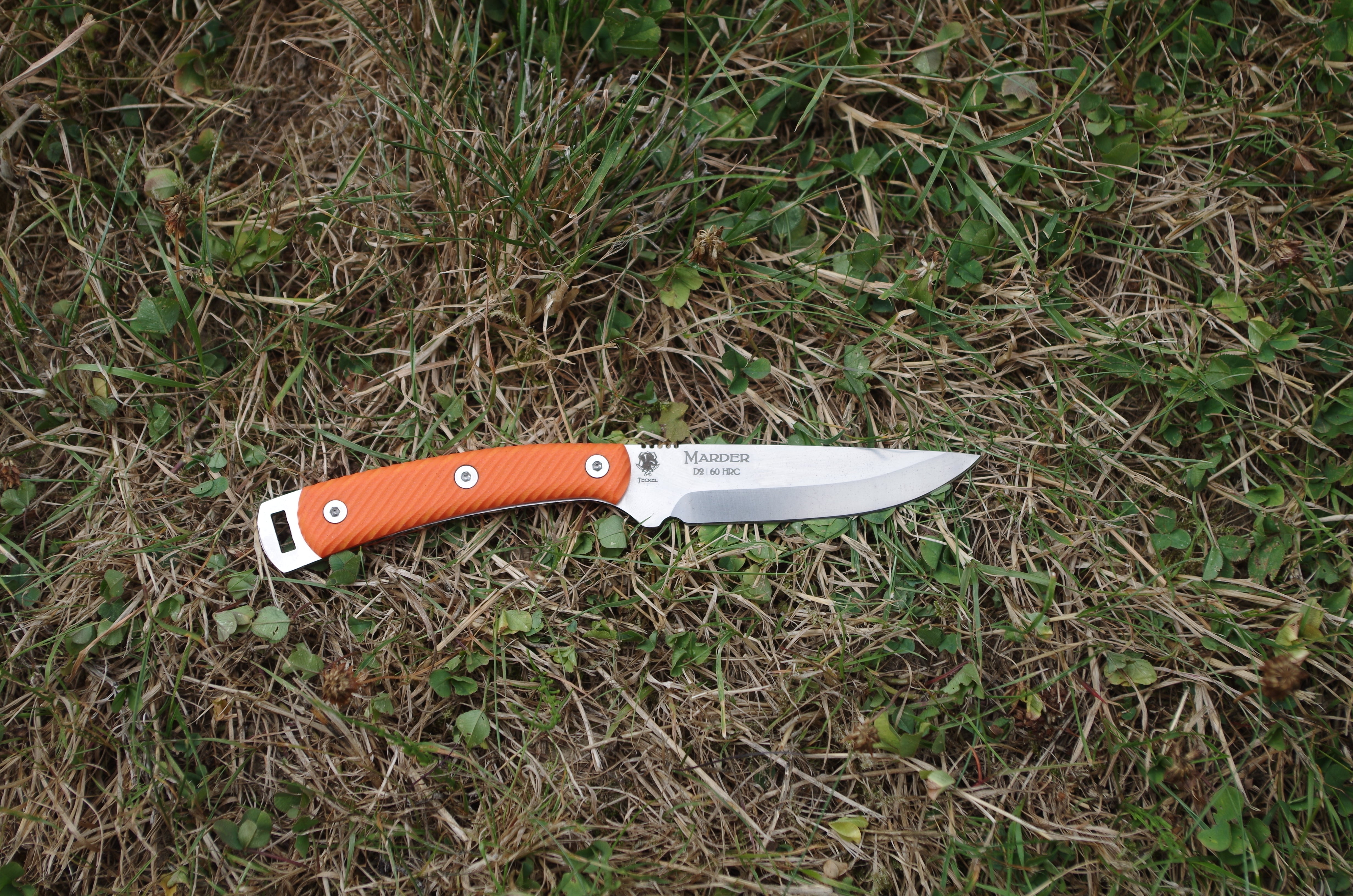 teckel-marder-d2-jagdmesser-g10-orange-90-mm image 1