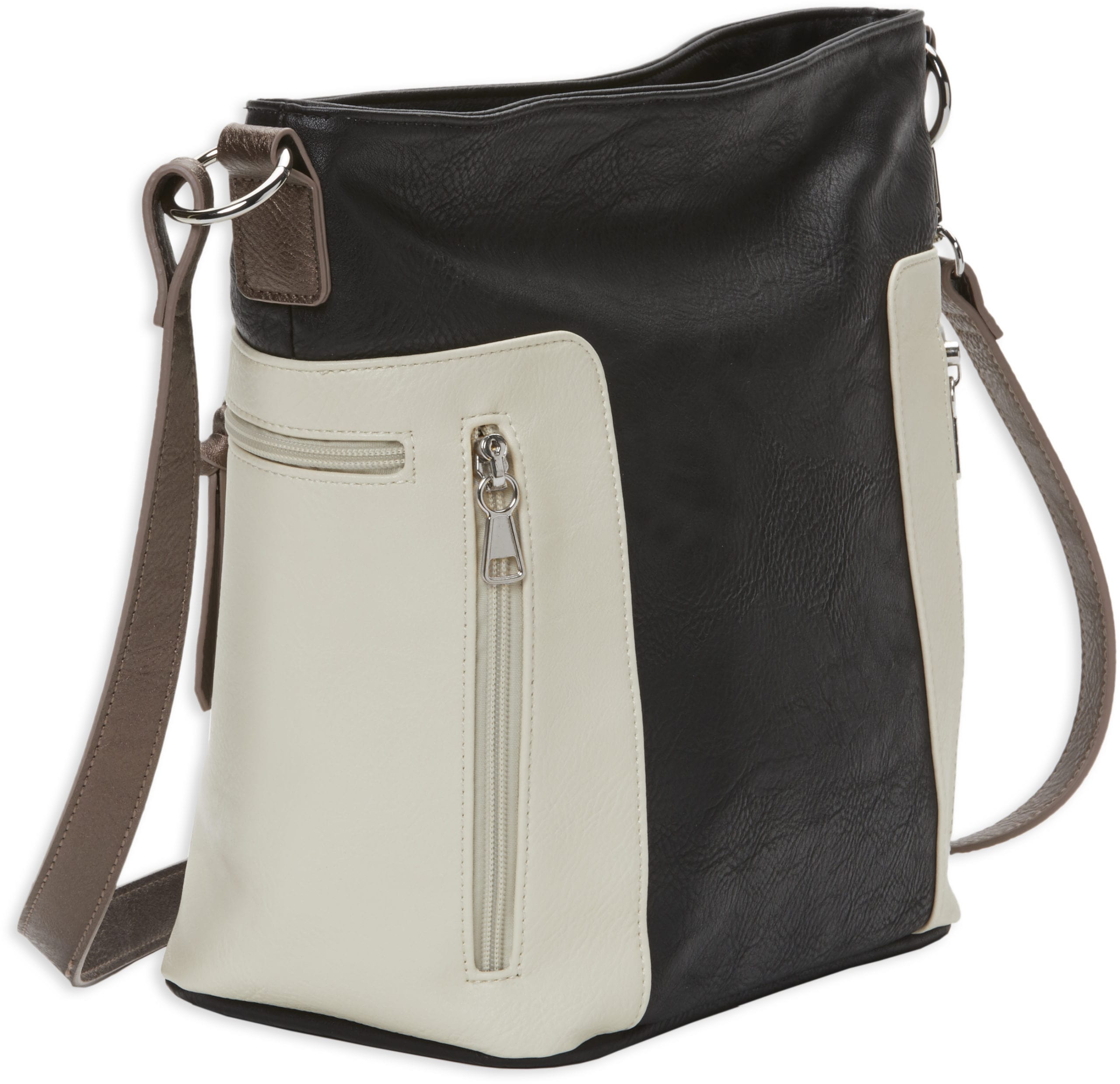 bulldog-cases-hobo-crossbody-handtasche-holster-schwarz-tan image 1