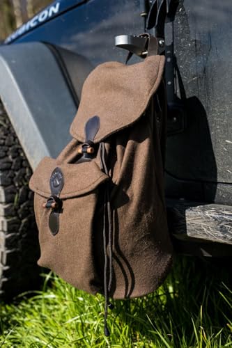 farm-land-bradford-jagdrucksack-braun-loden-leder image 8