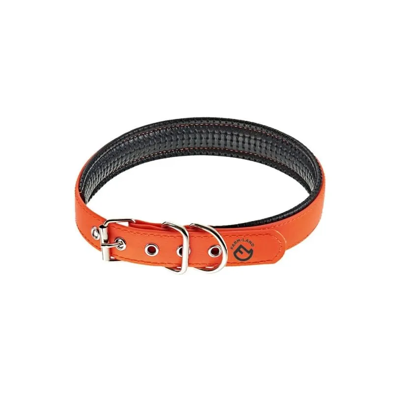 farm-land-comfort-hundehalsband-35-cm-signalorange-gepolstert image 1