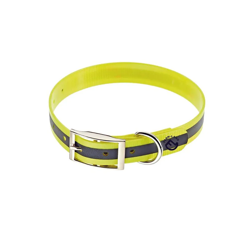 farm-land-hundebedarf-reflektor-hundehalsband-signalgelb-45-cm image 1