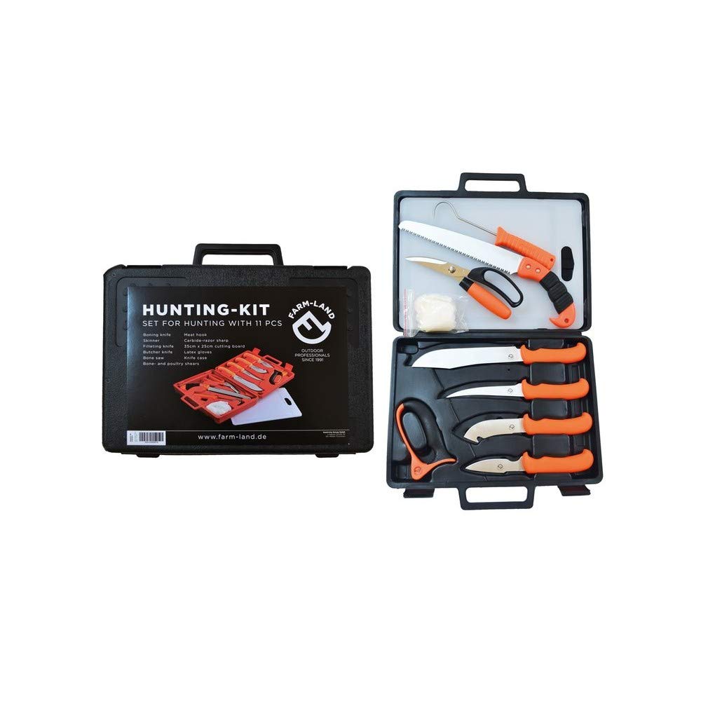 farm-land-ausr-stung-hunting-kit-messerset-11-teilig-koffer image 1