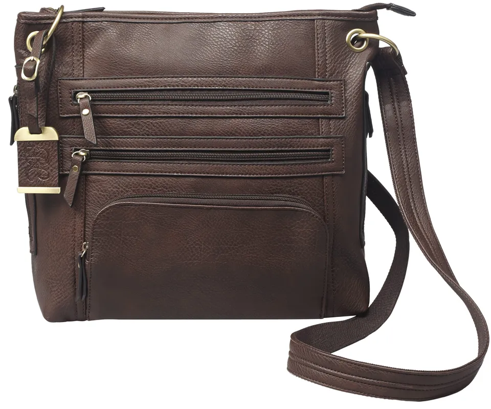bulldog-concealed-carry-cross-body-purse-large-schwarz image 1