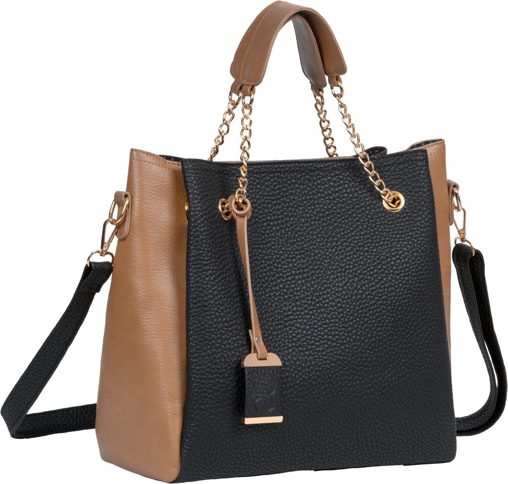 bulldog-cases-tote-handtasche-holster-schwarz-tan-damen image 1