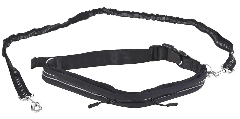 farm-land-joggingleine-freihand-schwarz-105-165-cm-elastisch image 1