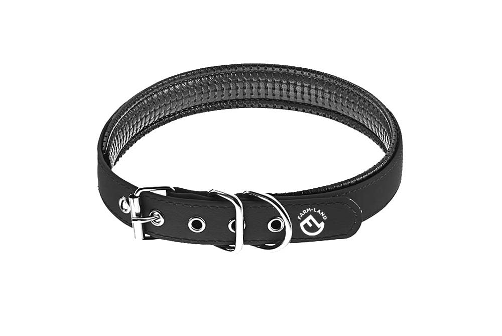 farm-land-hundebedarf-comfort-hundehalsband-schwarz-50-cm-gepolstert image 1