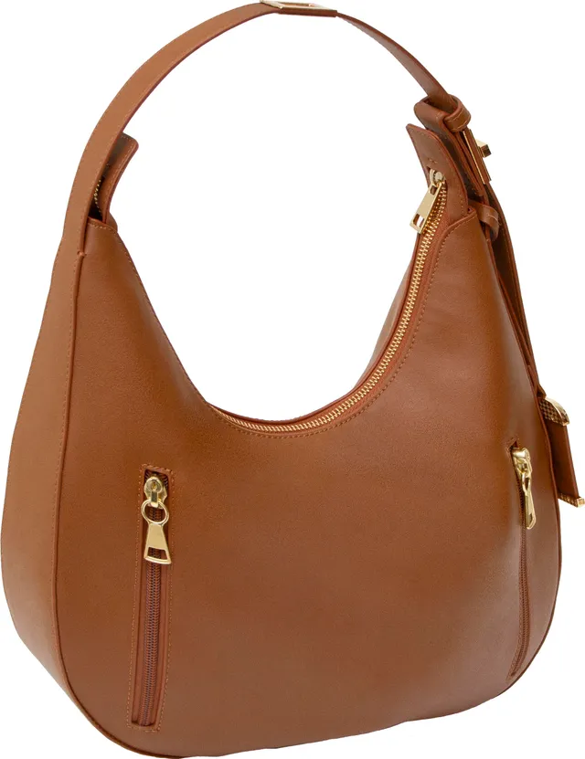 bulldog-hobo-schultertasche-cognac-waffenfach-damen image 1