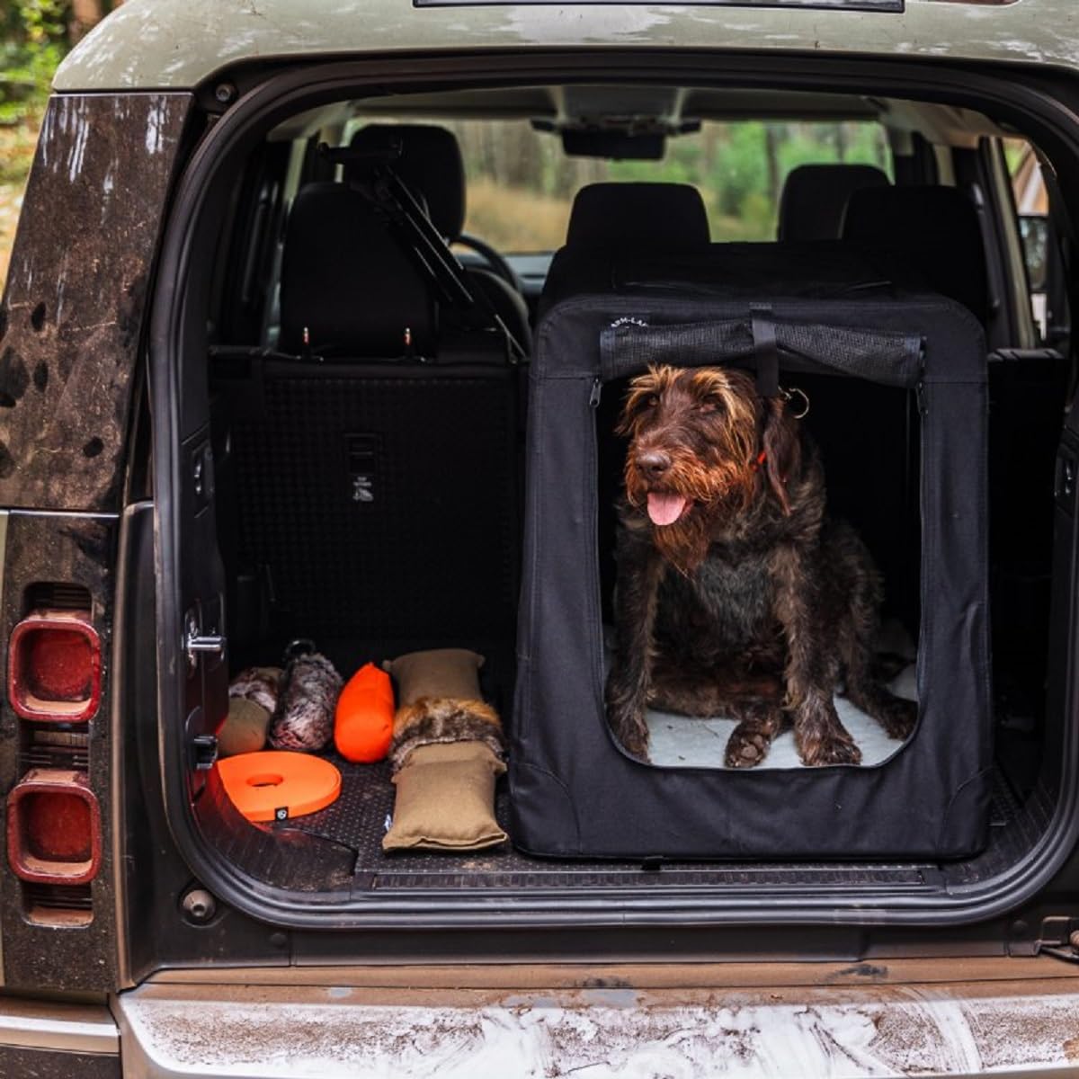 farm-land-hundebedarf-hundetransportbox-schwarz-80-cm image 2