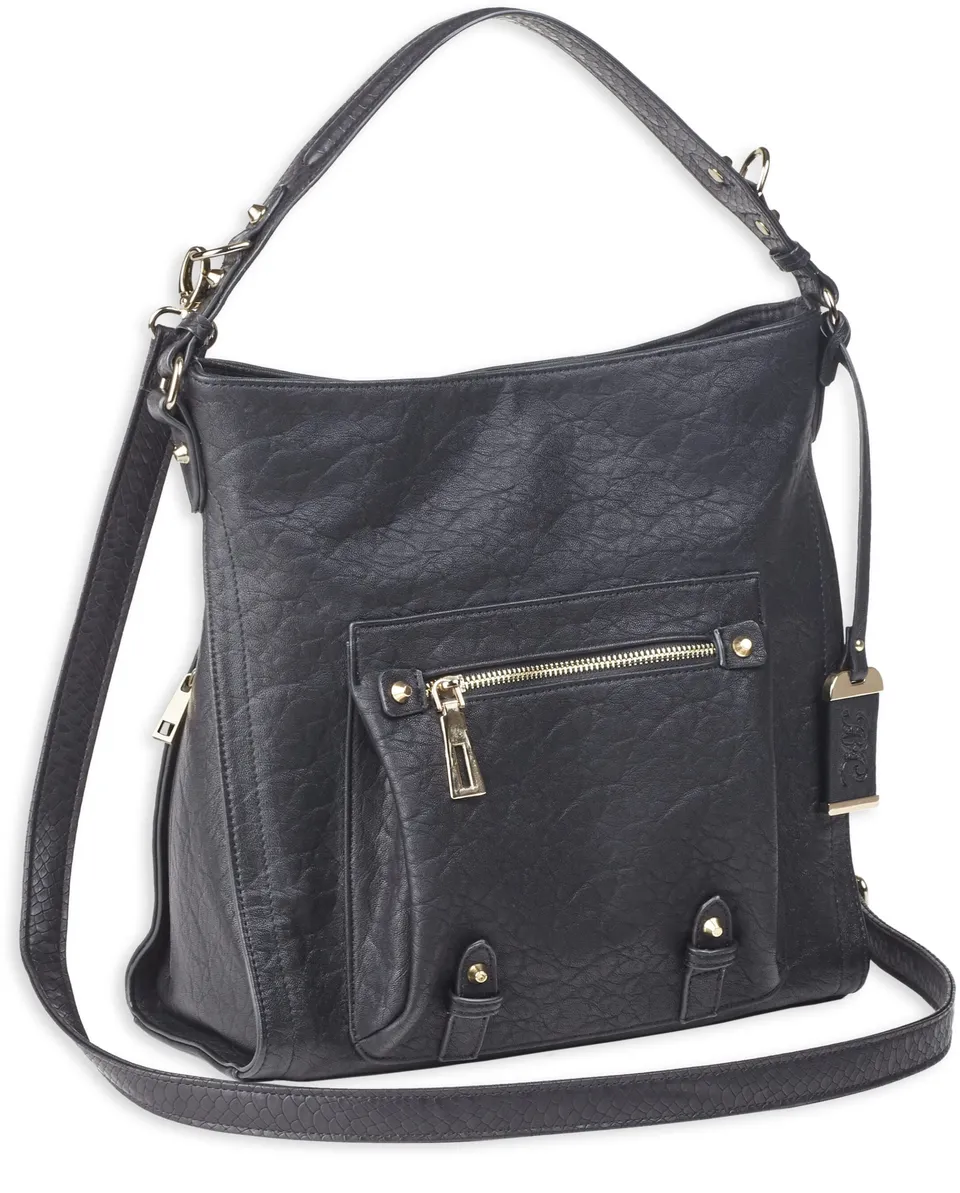 bulldog-hobo-anna-handtasche-schwarz-mit-pistolenholster image 1
