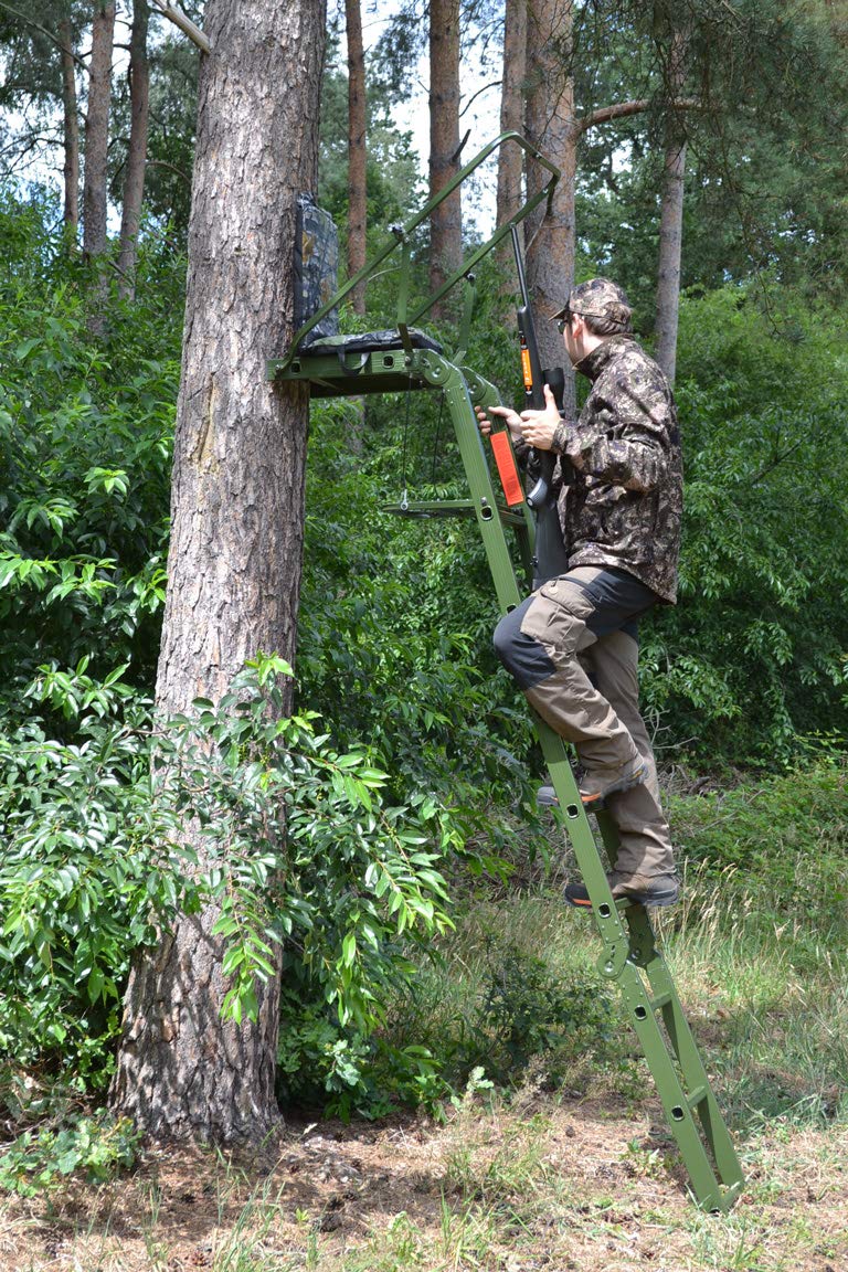 farm-land-revierbedarf-ansitzleiter-711-klappbar-alu-2-70-m-camo image 2