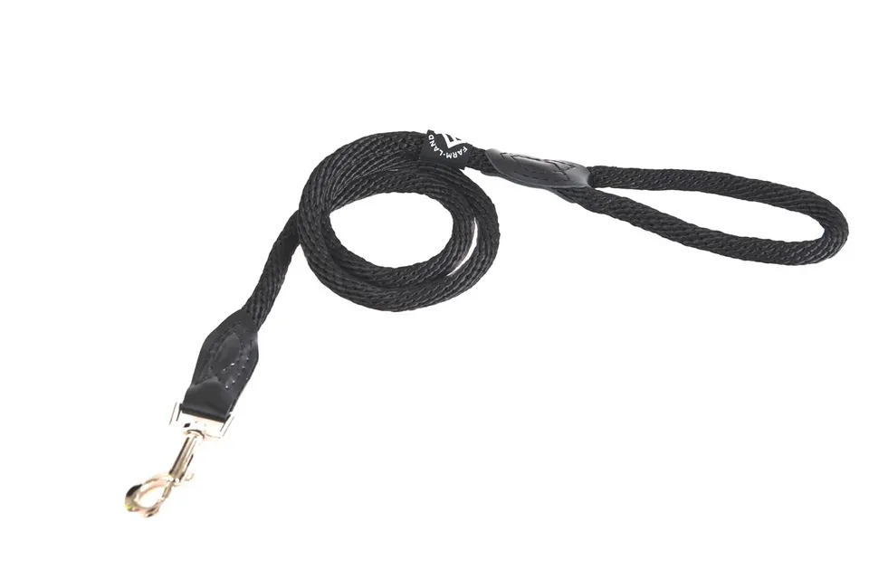 farm-land-hundebedarf-hundeleine-m-120-cm-schwarz-f-hrleine image 1