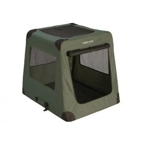 farm-land-hundebedarf-transportbox-faltbar-gr-n-82cm-auto image 1