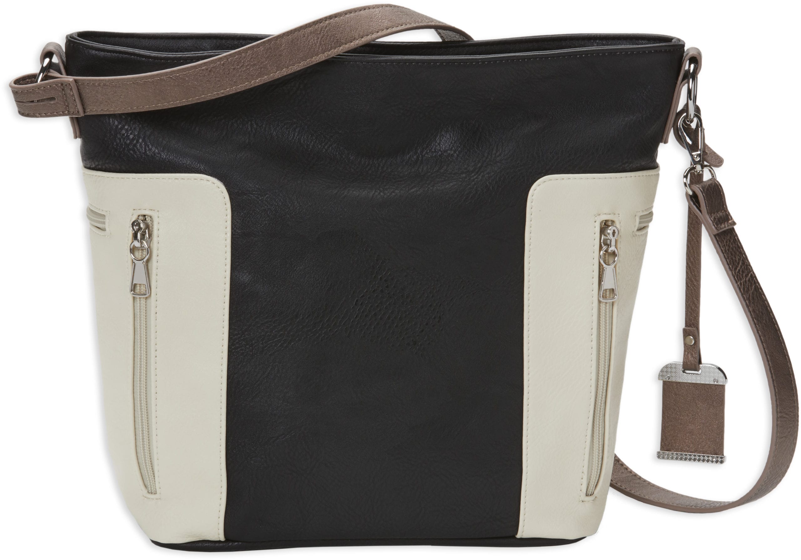 bulldog-cases-hobo-crossbody-handtasche-holster-schwarz-tan image 3