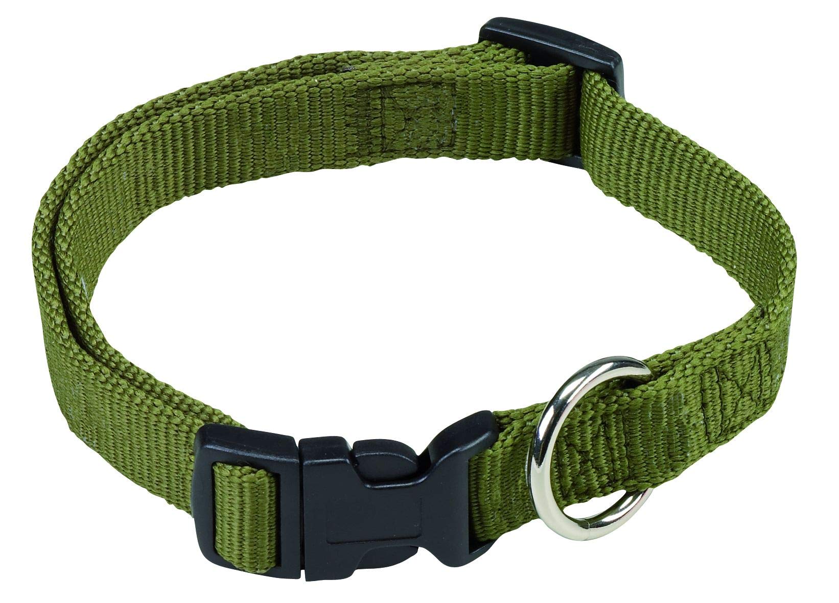 farm-land-hundebedarf-softnylon-hundehalsband-oliv-verstellbar image 1