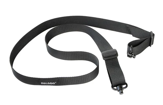 bulldog-cases-2-punkt-gewehrriemen-qd-schwarz-tan-trageriemen image 1