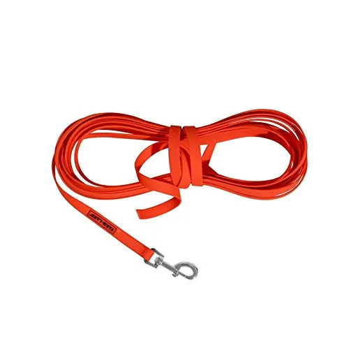 farm-land-hundebedarf-schleppleine-10-m-signalorange-pvc-hundeleine image 1