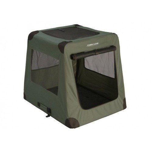 farm-land-hundebedarf-transportbox-faltbar-gr-n-82cm-auto image 1