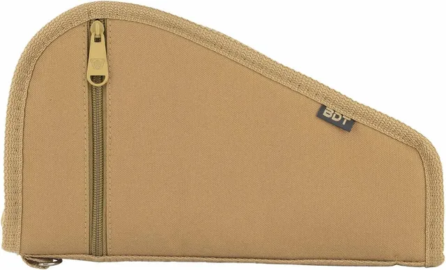 bulldog-deluxe-pistolentasche-12x6-nylon-tan-mit-au-entasche image 1