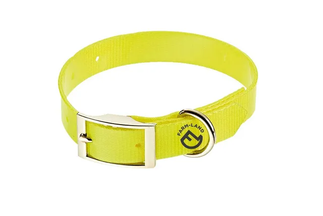 farm-land-basic-hundehalsband-35-cm-signalgelb-pvc image 1