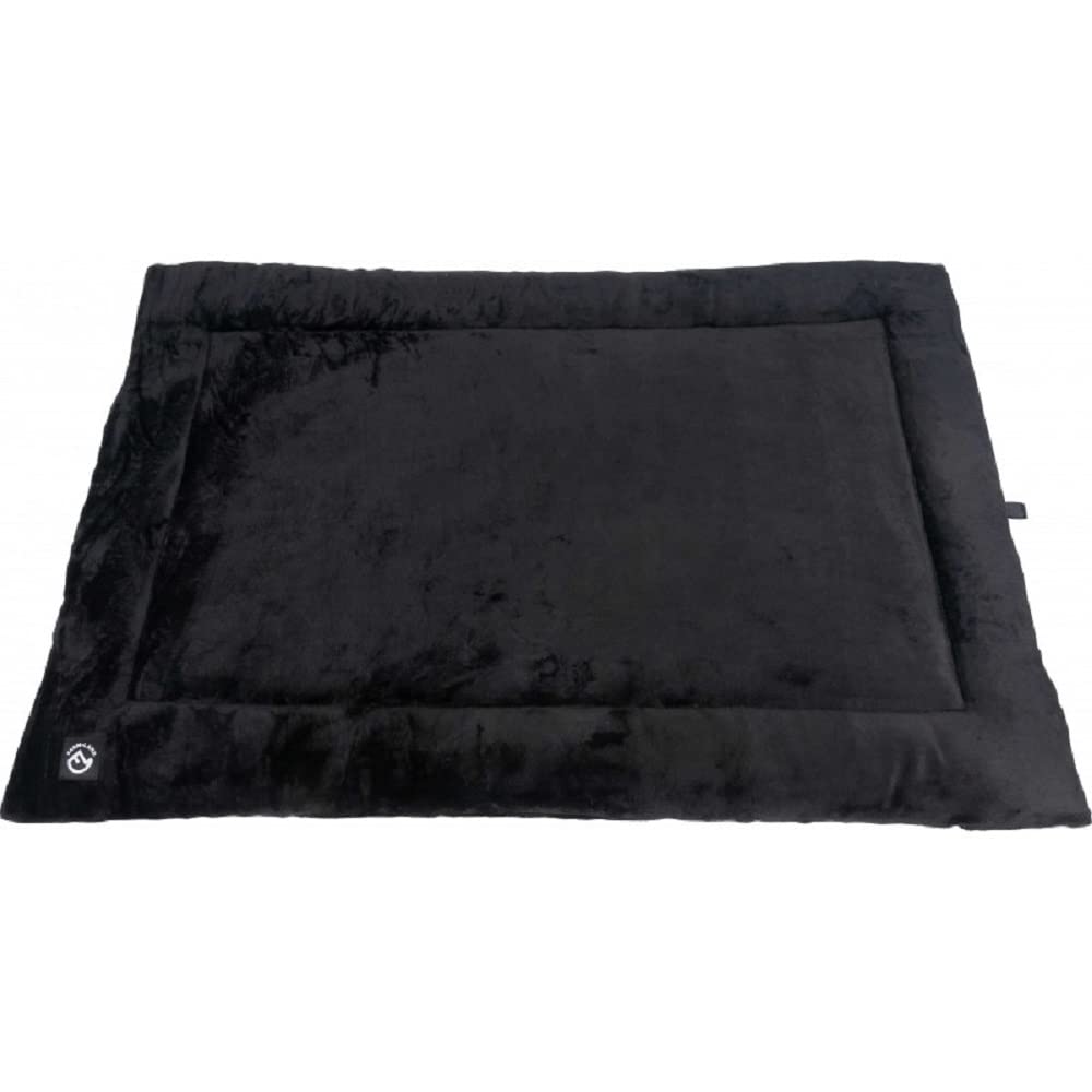 farm-land-hundebedarf-outdoor-hundedecke-105x70-cm-schwarz-velours image 1
