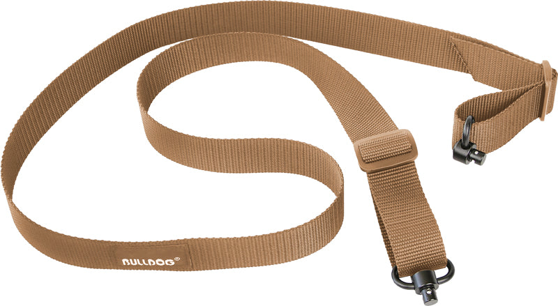 bulldog-cases-2-punkt-gewehrriemen-qd-schwarz-tan-trageriemen image 2